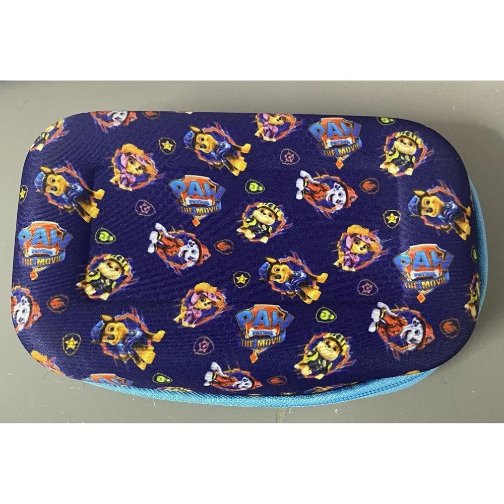 Nickelodeon Paw Patrol Movie Kids Zipper Blue Pencil Case, Ages 3+ NEW 8x4.5x2.5